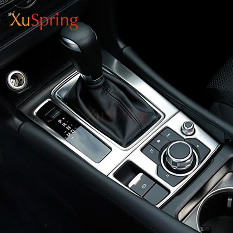 Pannello Trim Leva Cambio Console Auto per Mazda 6 Atenza 2015 2016 2017 2018 Copertura Cornice Strisce Adesive Decorazioni Accessori Styling