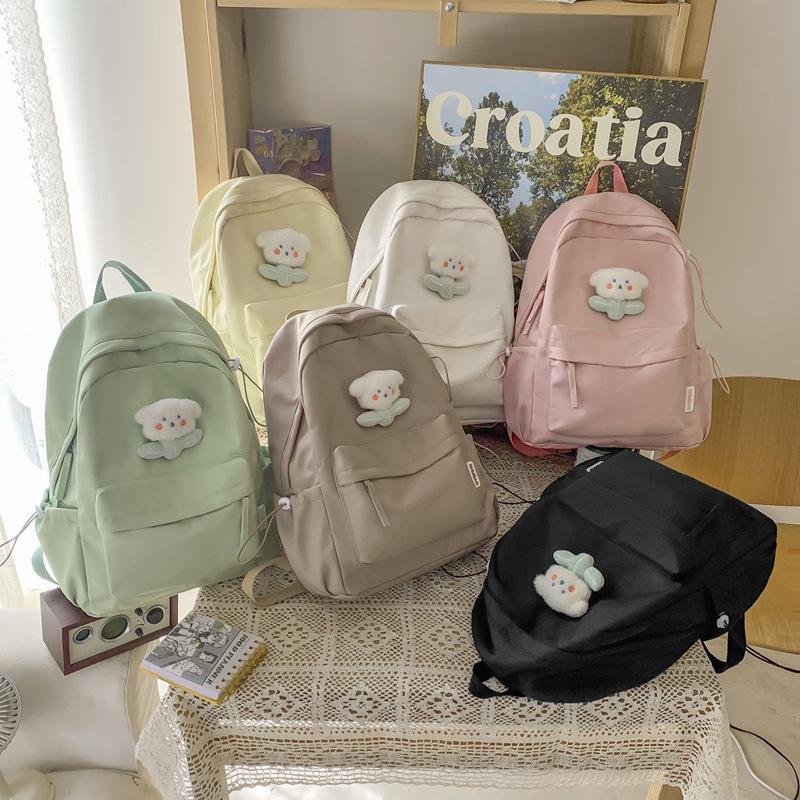Schultasche neue Tasche Damenmode einfache Schülerschultasche Freizeit Reisen einfacher Rucksack für Mittelschüler Großhandel