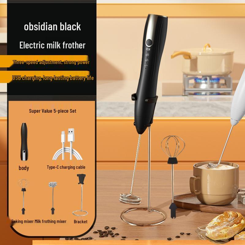 Electric Handheld Milk Frother & Mixer