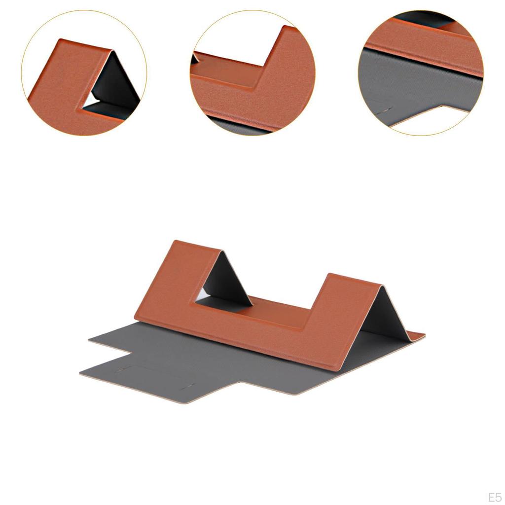 Portable PU Laptop Folding Stand Adjustable Anti Slip 5kg Load Bearing Stable Triangular Structure