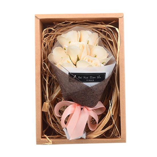 

1 букет искусственных роз рука держит цветок фестиваль подарок партия декор шампанского