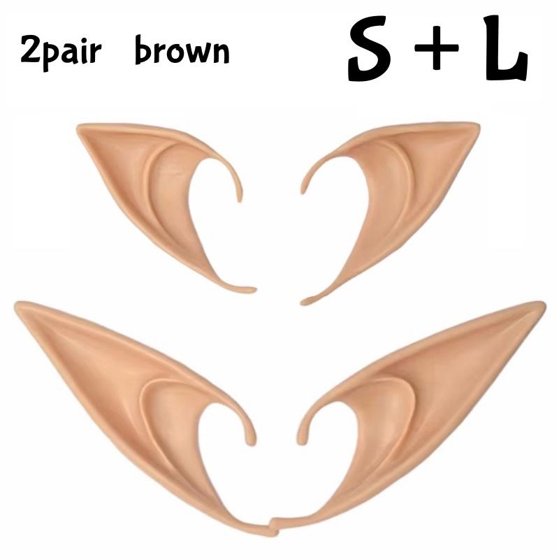 Cosplay Angel Elf Ears Silicone Fairy Vampire Ear DIY Themed Party Costume Accessories Halloween Christmas Decor Photo Props