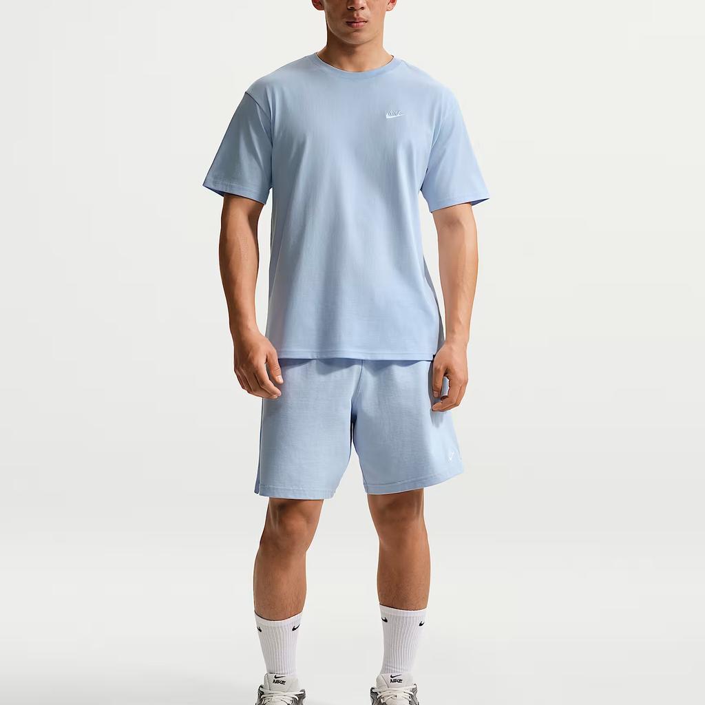 Nike Sportswear Club Cotton Comfortable Casual Embroidered T-Shirt Men Tops FV0376-407