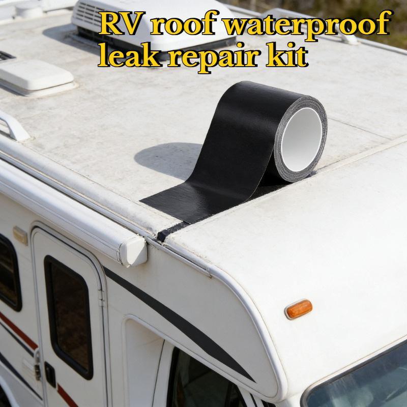 RV Roof Repair Tape Weatherproof UV Resistant Instant Seal Temperature Resistant for Motorhomes Caravans Camping Trailers