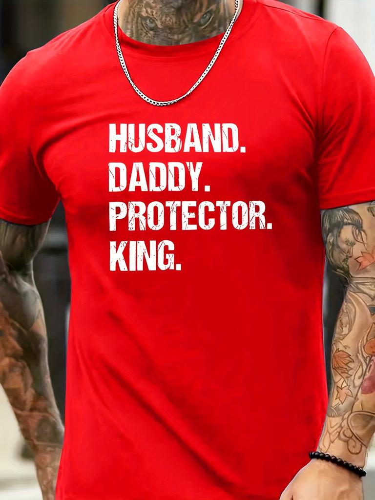 Graphic Print Tee - Soft Slight Stretch Crew Neck Short Sleeve T-Shirt for Men - All-Season Casual Wear for Summer and Beyond