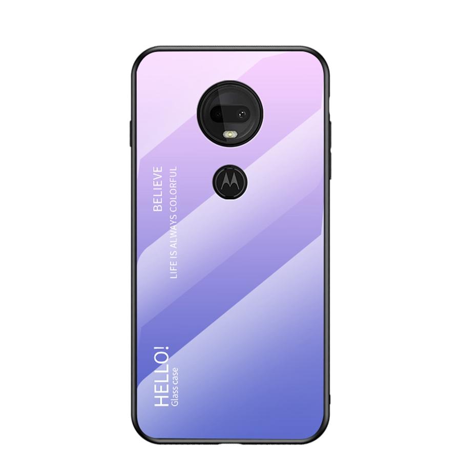 Custodia in Vetro Temperato Sfumata alla Moda Per Motorola Edge 30 Ultra 40 Neo 50 Pro 60 Fusion Moto G05 G15 G24 G85 G04 E14 G35 5G Cover Posteriore Colorata per Telefono