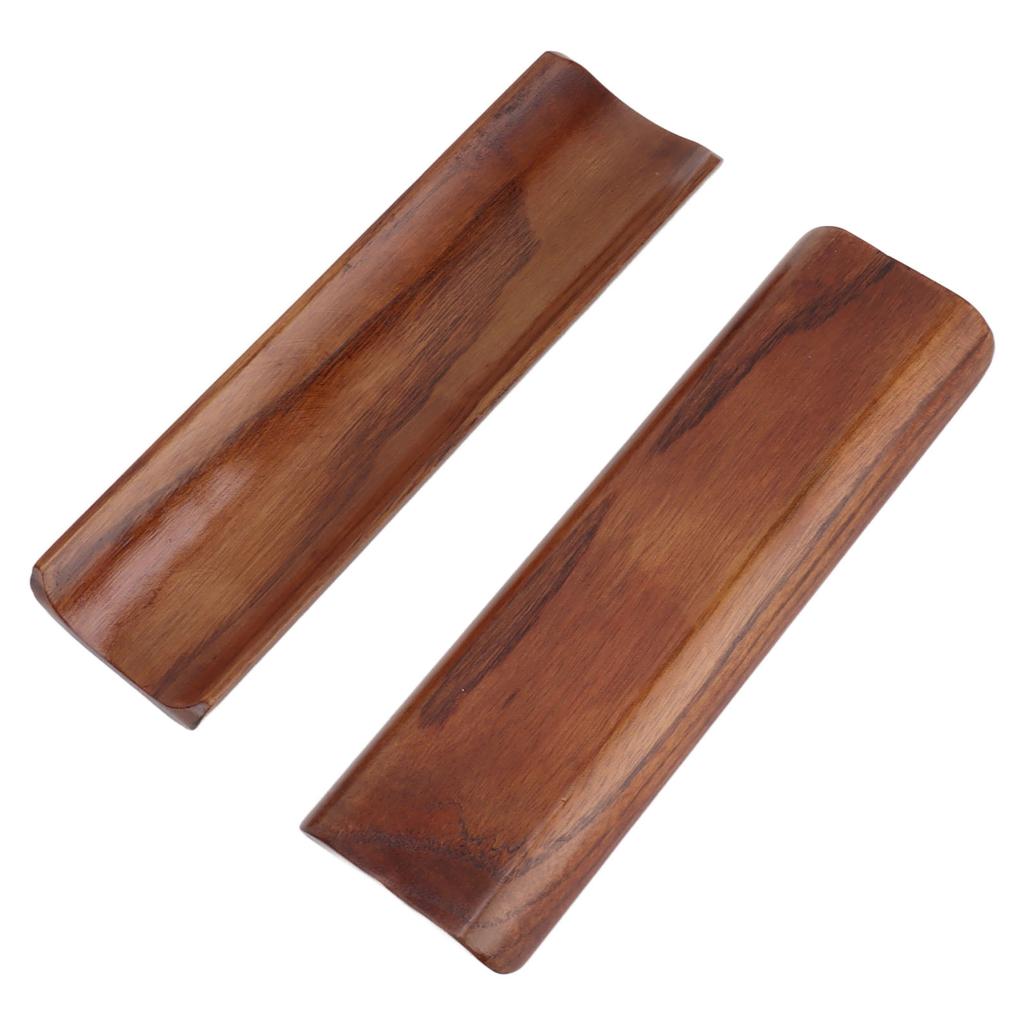 2PCS Sushi Plate Long Rectangle Plate Wood Japanese Style 7.2x2.1in Serving Platter for Cracker Party Home