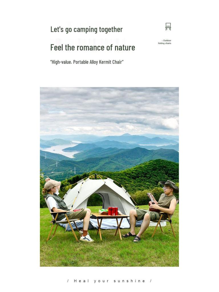 Kermit Outdoor Folding Chair: Camping, Fishing, and Beach Stool