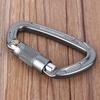 Aluminium Alloy 25KN Safety Rescue Carabiner D Buckle for Outdoor Rock Climbing