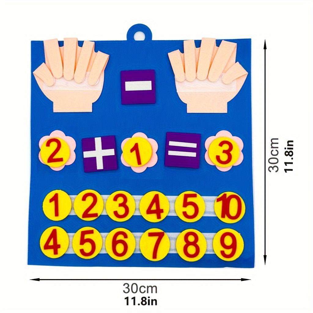 Kid Felt Finger Numbers Math Toys Children Counting Early Learning Educational Board For Toddler Teaching Aid