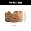 Knitting Bowl 17x10cm Wood Cats Shape Easy To Use for Mother Grandmom Craft Lovers Organizing Crochet Supplies
