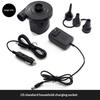 Compact Electric Air Pump Fast Inflate Deflate with Multiple Plug Adapters for Camping Travel Air Bed Use