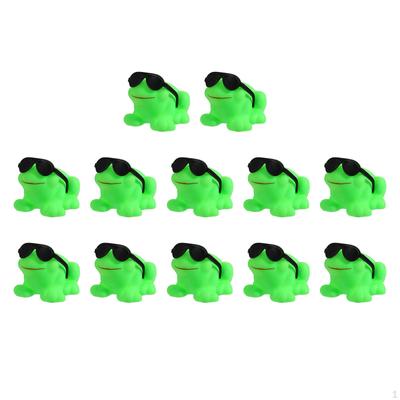 12x Squeaky Frogs Baby Bath Toys Bathtub Floating Toy