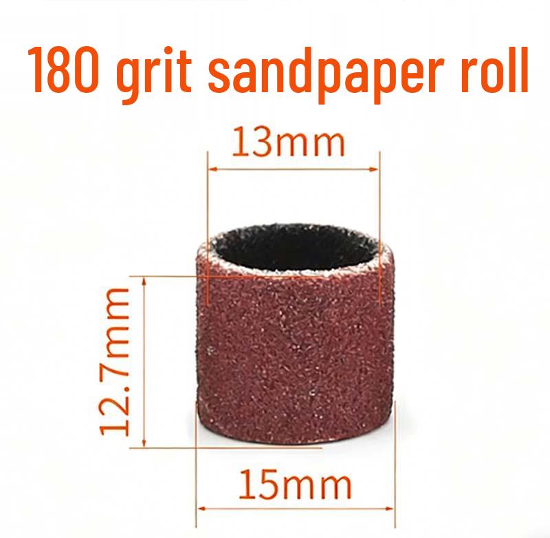 Sandpaper Ring Cloth Grinding Head for Woodworking and Carving Polishing