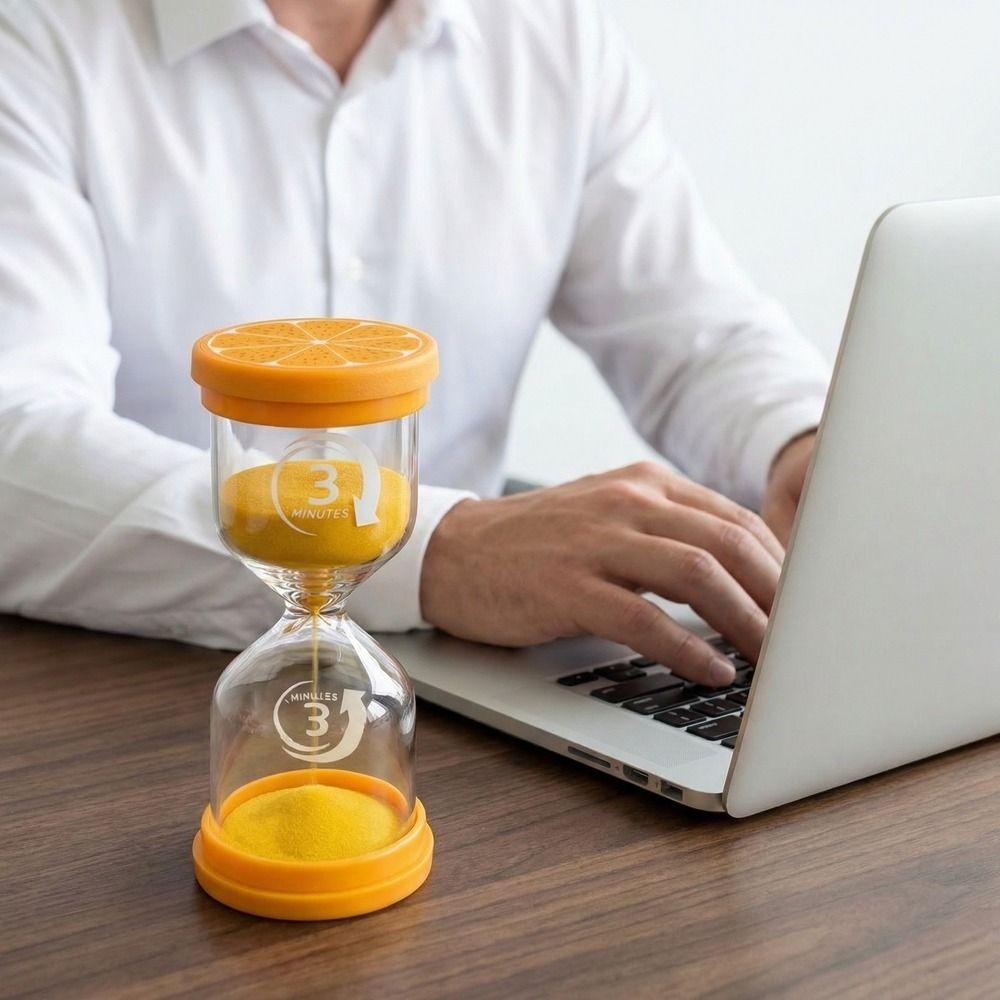 Marcaron Fruit Pattern Hourglass Portable Minutes Timer Creative Sand Clock Timer Kid Gift