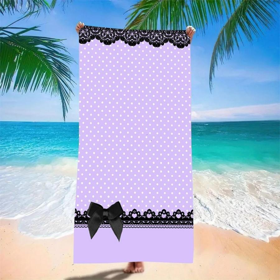 Beach Towel Oversized Sand Free Quick Dry Microfiber Daisy Print Navy Blue Towels for Adults Pool Swim Camping Travel