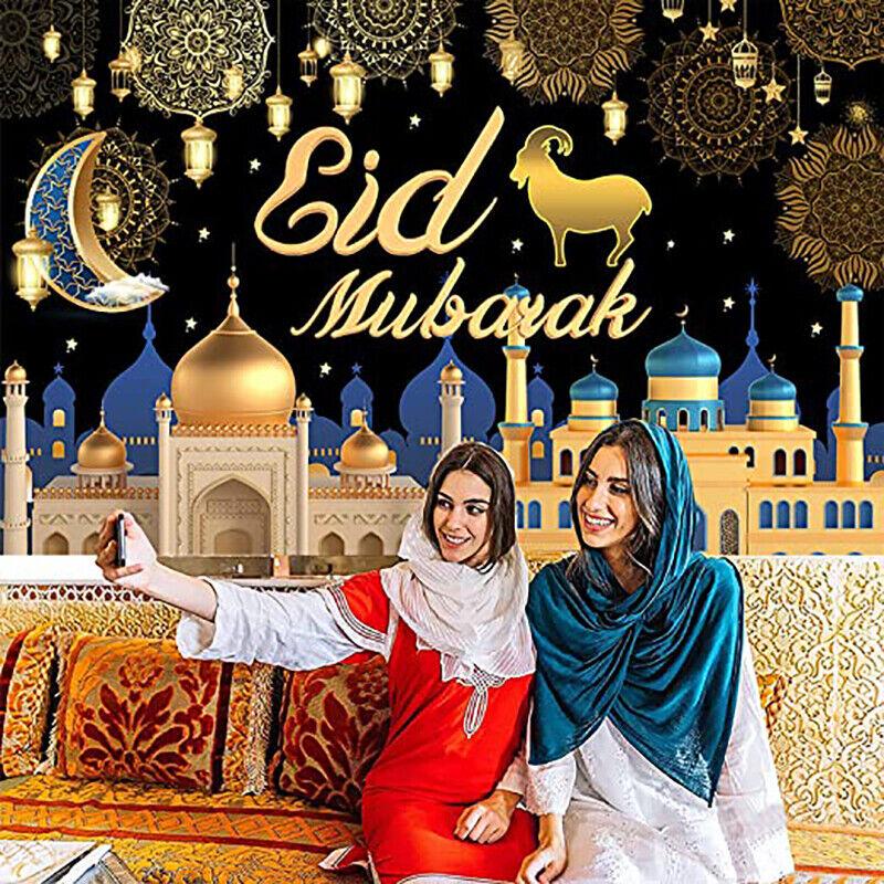 Photo Background High-quality Party Decoration Family Room Decor Foldable Eid Backdrop For Celebration Home Decor Photography