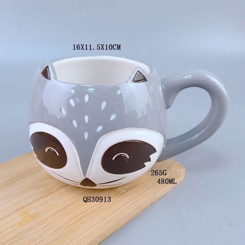 

Керамические чашки, кружки, стаканы для воды, чашки-лебеди, чашки-киты, 3D ручки в форме лисы, мультяшные чашки 301-400ml