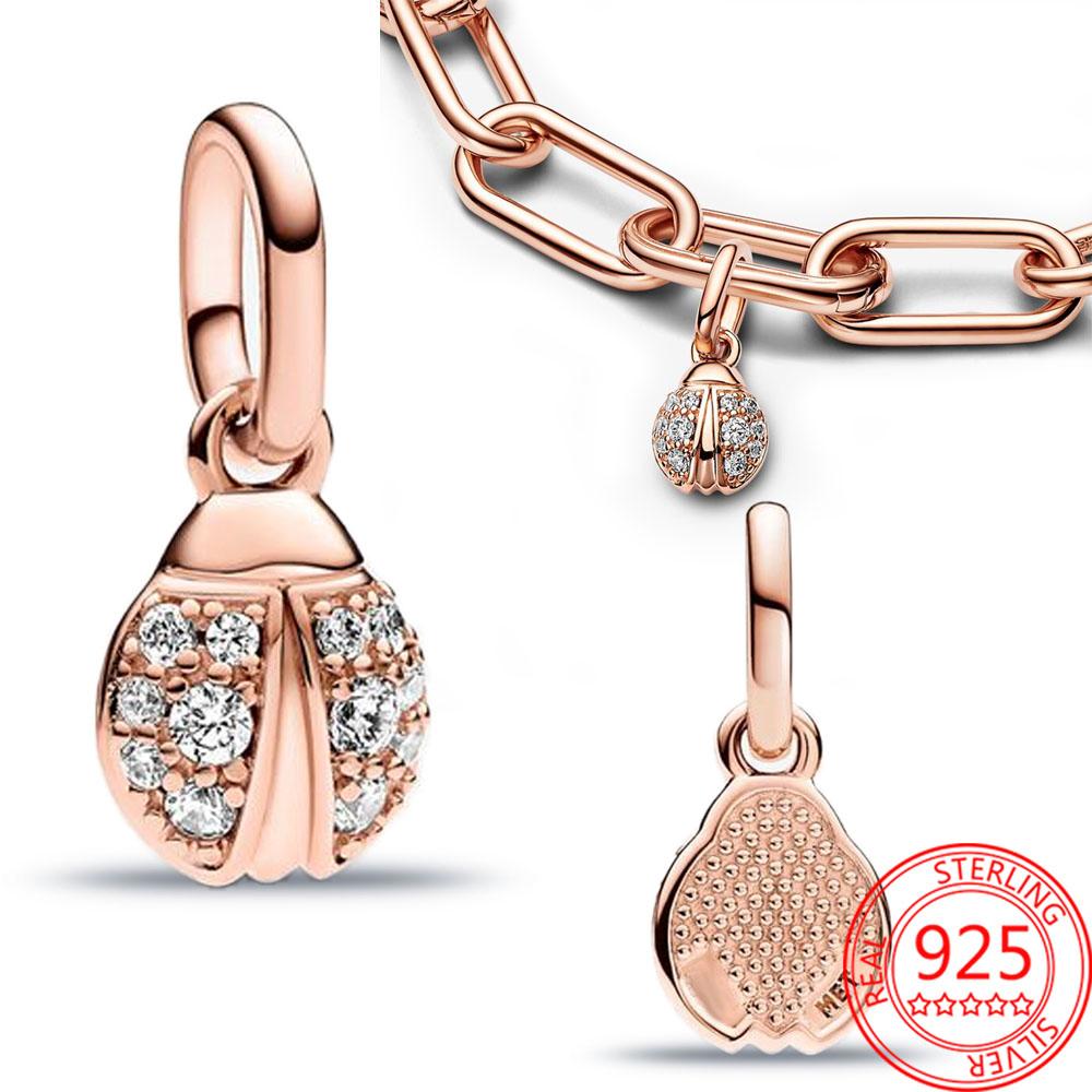 

Exquisite Copper Dragonflies&Earth&Ladybugs&Keys&Shells&Flowers Charm Fit Brand Bracelet Ladies Diy Jewelry