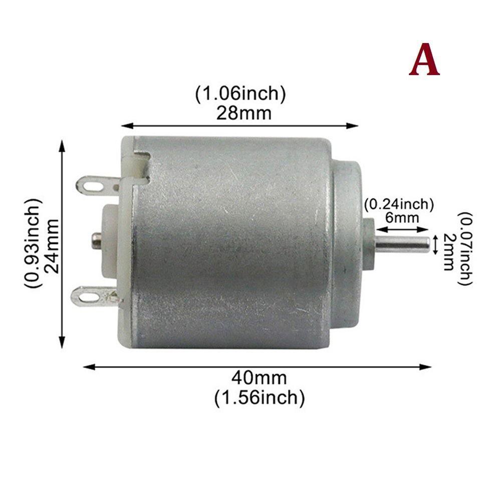 1ks Vysokorychlostní elektrické stroje Nástroje DC 3-12V Elektromotory Nový motor 260