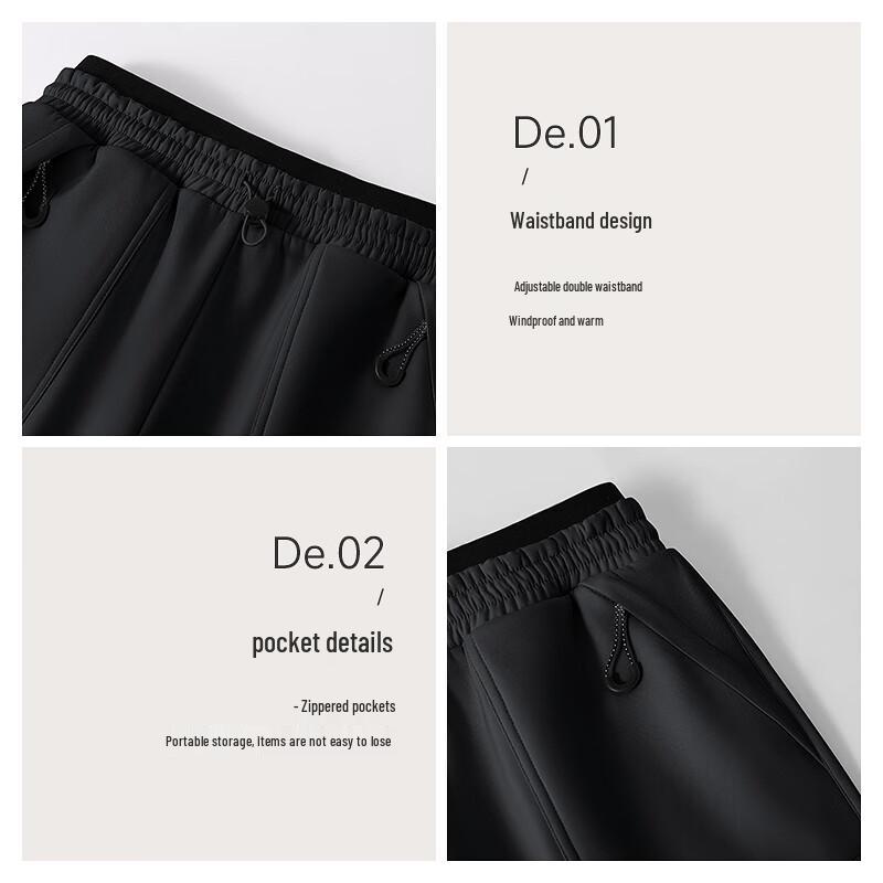 MJ STYLE Women's Three-Proof Winter Plush Lined Wide-Leg Cargo Pants