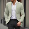 Autumn New Men's Casual Suit Jacket, Men's Slim Fit Suit Collar, Suit with Inner Liner and Pocket