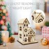 Christmas Glowing Wooden House Decoration Holiday Desktop Decoration Suitable For Holiday Parties And Home Decor Christmas Gifts