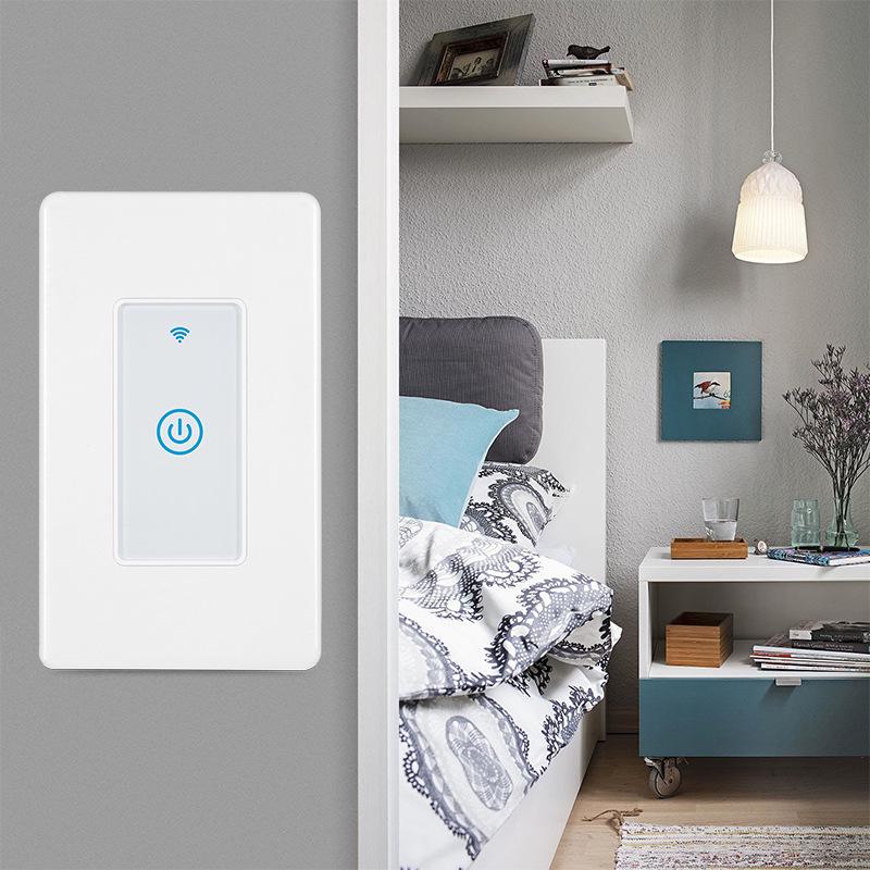 US Standard 120-Type WiFi Smart Touch Wall Switch with Alexa Voice Control