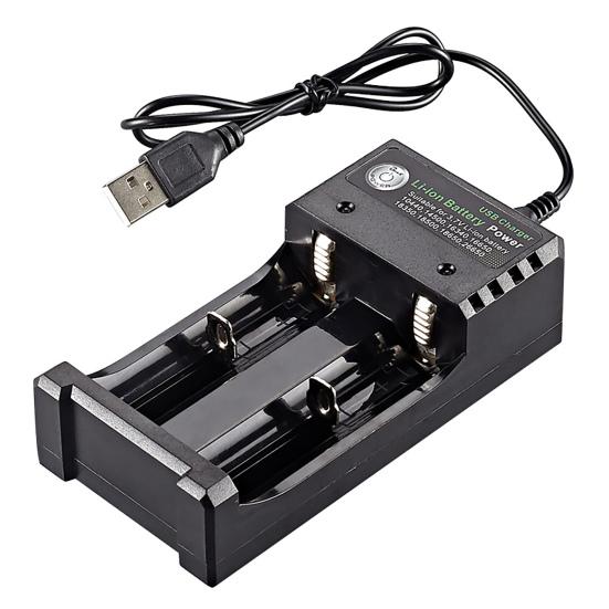 Pil Şarj Cihazı Çok Fonksiyonlu Bağımsız Şarj Çift Yuvalı 4.2V USB Akıllı Pil Şarj Cihazı 18650 18500 14500 26650 için Test Kapasitesi