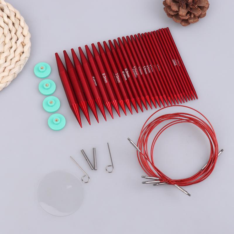 Detachable Circular Interchangeable Knitting Needles Crochet Kit Multifunctional Crochet Hooks Set For DIY Handmade Crafts