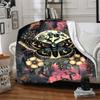 1PC Moonlit Moth Blanket, Throw For Sofa, Bed, Travel, Printing Blanket With Soft And Warm Fabric Yy250918204