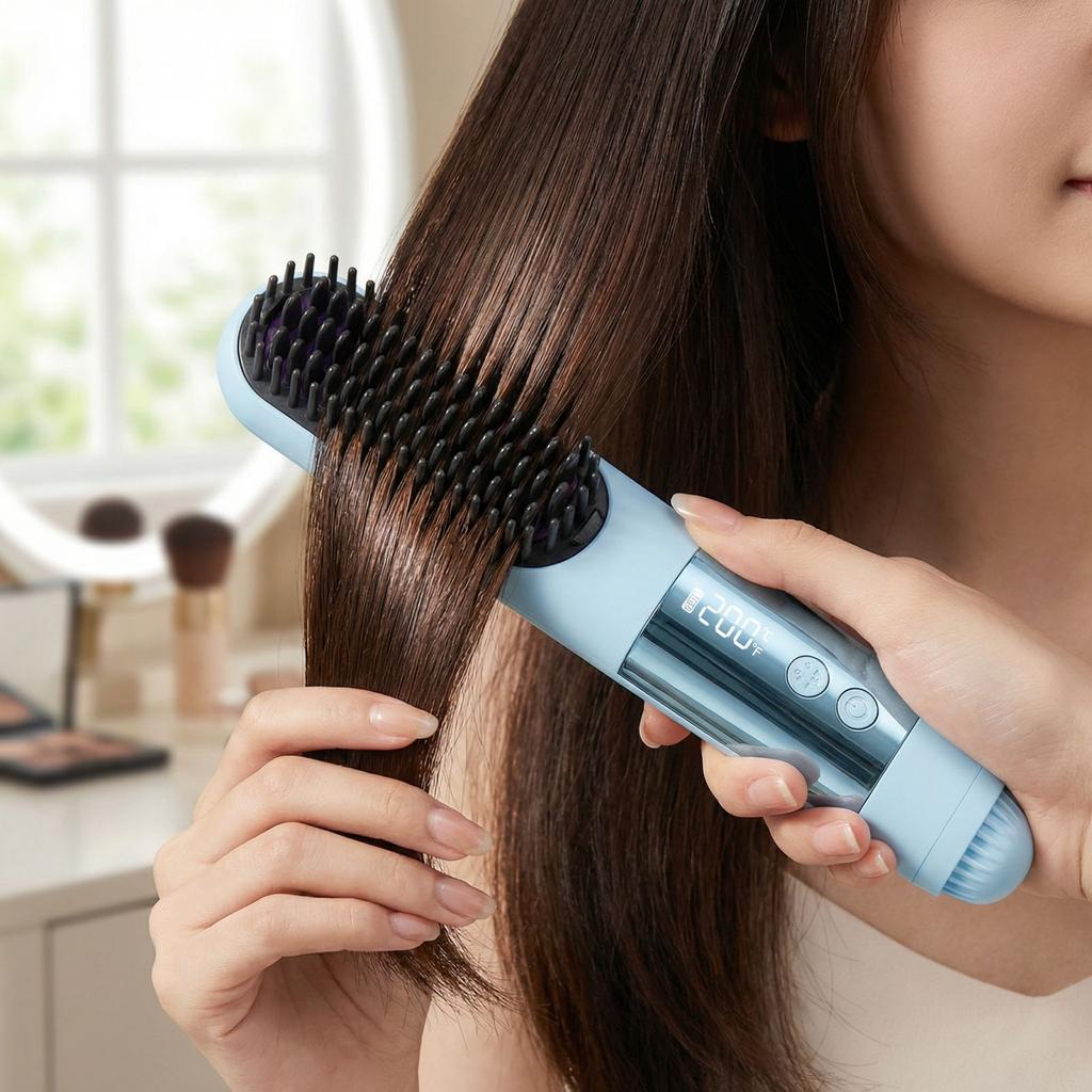 Hair Straightening Comb, High Crown Hair Straightening Comb, Cordless Hair Straightening Comb