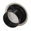 Round Air Vent ABS Louver Grille Cover Soffit for Bathroom Office Kitchen Ventilation 4in
