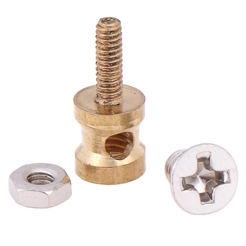 10Pcs Brass Linkage Stopper For 2.1Mm Pushrod Connector For Rc Plane Model