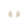 2025 Korean Simple Stud Earrings - Silver Needle Rhinestone Versatile Design for Women