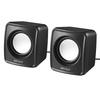 BUFFALO BSSP108UBK PC USB Compact Black Speakers, Powered, Size,