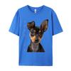 Maglietta Pinscher Nano Mamma Papà del Cane T-shirt Amore Cucciolo Magliette per Animali Domestici Ultimo Modello Camisa Manica Corta Magliette Unisex Top Casual T-shirt