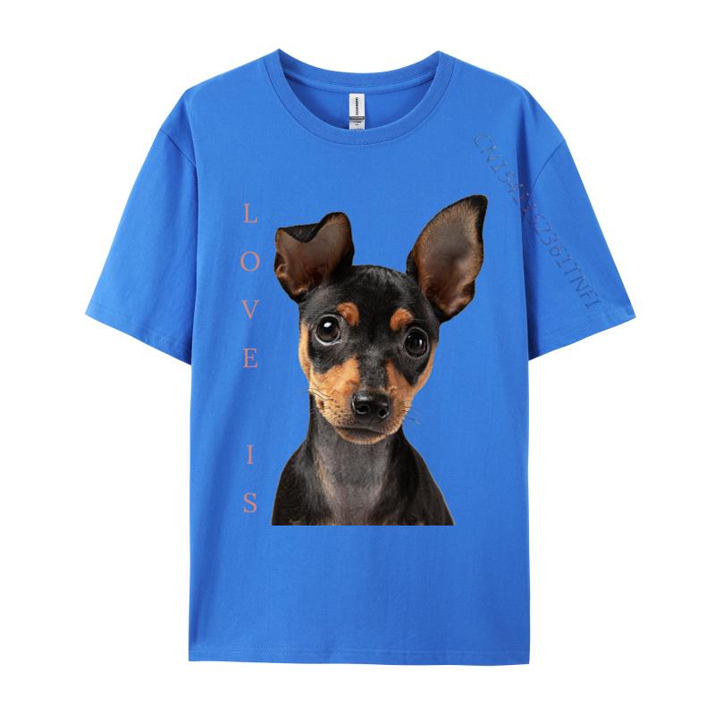 Maglietta Pinscher Nano Mamma Papà del Cane T-shirt Amore Cucciolo Magliette per Animali Domestici Ultimo Modello Camisa Manica Corta Magliette Unisex Top Casual T-shirt