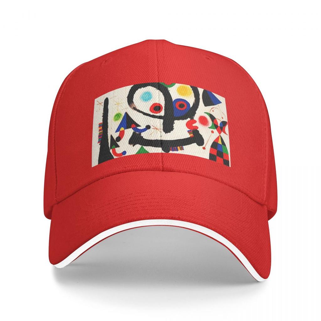 MIRO Abstract Figures Pink 2 Baseball Caps Fashion Unisex Women Hats Outdoor Adjustable Casual Cap Baseball Hat Polychromatic