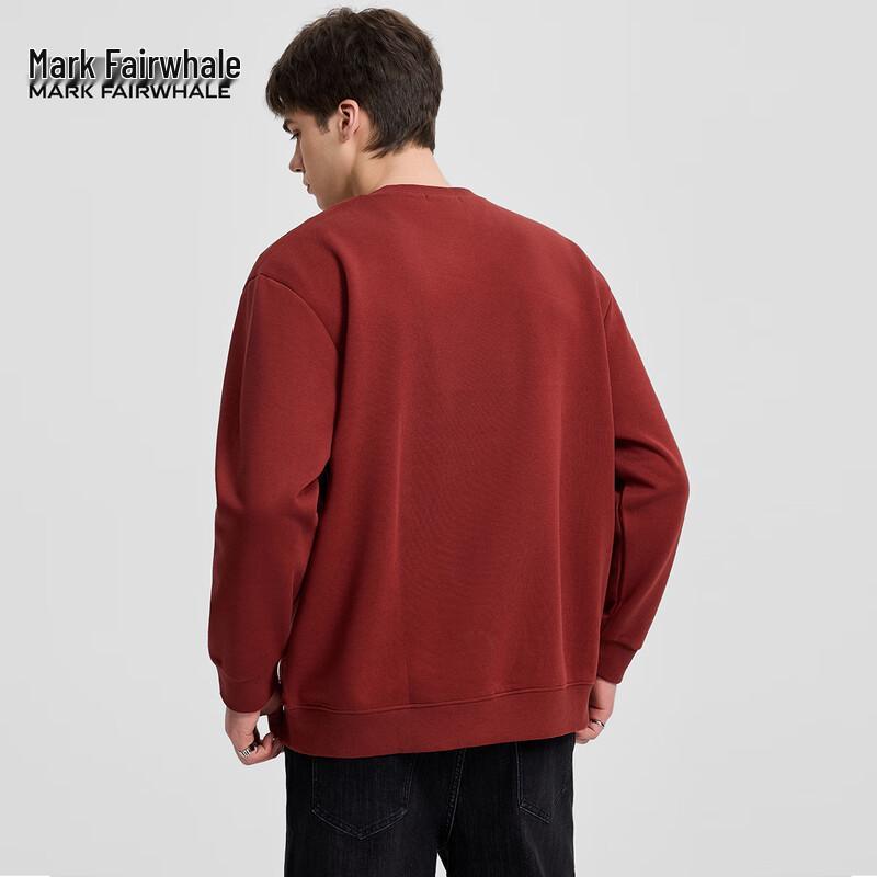 Mark Fairwhale Men's Letter Print Round Neck Sweatshirt