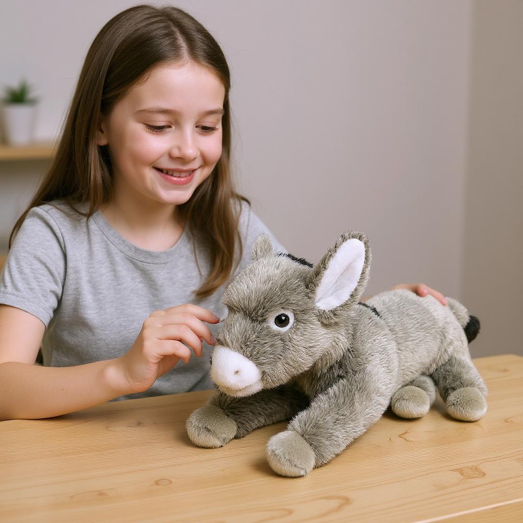 Large Plush Toy Donkey Soft and Fluffy Giant Donkey Doll Cute Long-legged Donkey Pillow Children's Gift