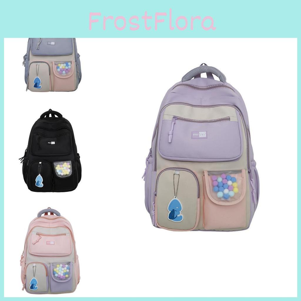 Trendy College Student Backpack Spacious Nylon Bag For High School And University Use