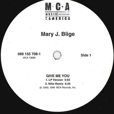 Disque 30cm MARY J BLIGE Give Me You Let No Man Put Asunde 0881557081 MCA 2000 US Dance Electronica Occasion