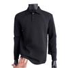 Shoulder Polo Shirt Men's Autumn Long-sleeved Sweater Lapel T-shirt