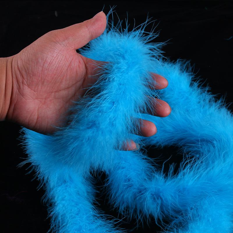 Encrypted Colored Turkey Feather Strips for DIY Decorations & Stage Costumes