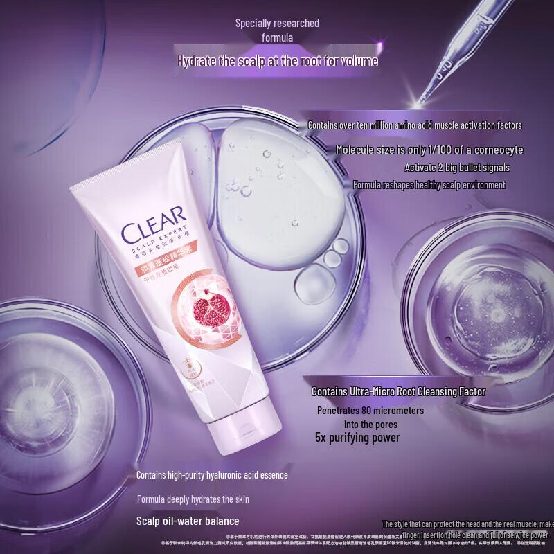 Clear Hair Care Duo: Nourishing Essence & Men's Anti-Dandruff Shampoo