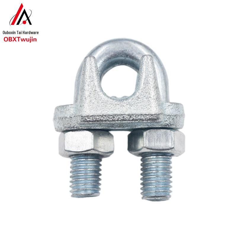 Galvanized Heavy Duty Double Strand U-bolt Wire Rope Clip M5