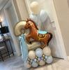 Cartoon Horse Shaped Birthday Balloon Set 0-9 Digital Aluminum Film Balloon for Birthday Party Anniversary Decoration Balloon