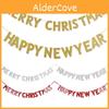 Multi-color Merry Christmas Happy New Year Banner For Holiday Party Supplies