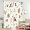 2 szt., Zasłony Świąteczne Urocze Zwierzę Traktor (3) Nowoczesne Wzory Zasłony Tkanina Zasłonowa Wszechstronne Wszystkie Odpowiednie do Sypialni i